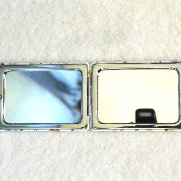 NEW Compact Mirror Embellished Feather Design - Picture 5 of 6